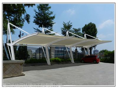 南平膜結構車棚與張拉膜雨棚 打造建陽、建甌、武夷山多功能景觀設施